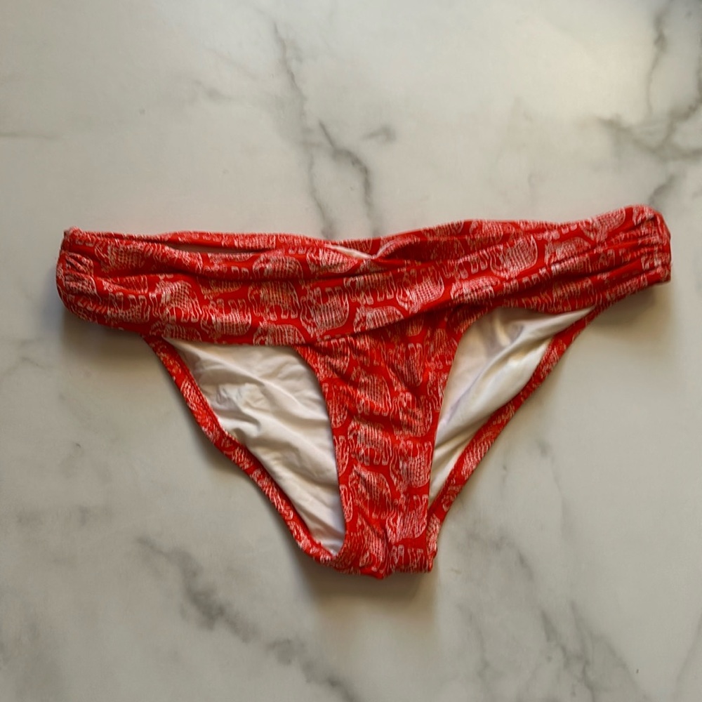Anthropologie Mix-and-Match Twisted Hipsters RED MOTIF M